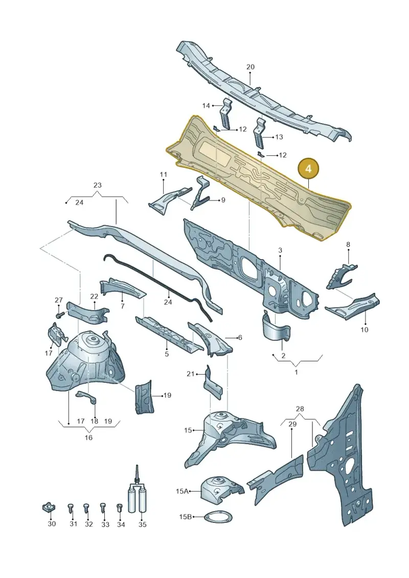 5Q2805265B — SEAT Ateca (2016-) diagram 893805500, position 4