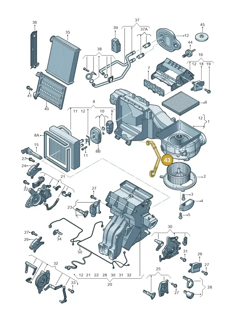 5Q2820127E — Volkswagen Passat estate (2023-) diagram 793820200, position 43