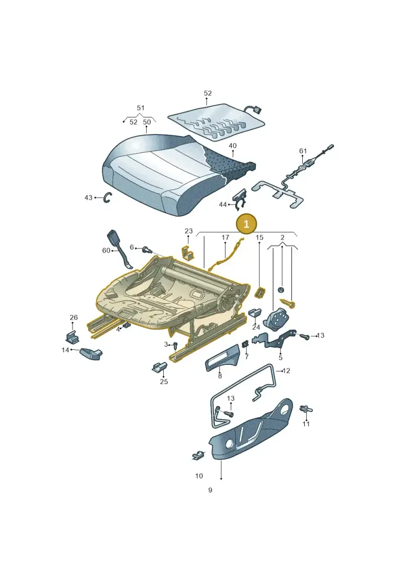 5Q4881105AB — Volkswagen E-Golf (2014-2021) diagram 774881000, position 1
