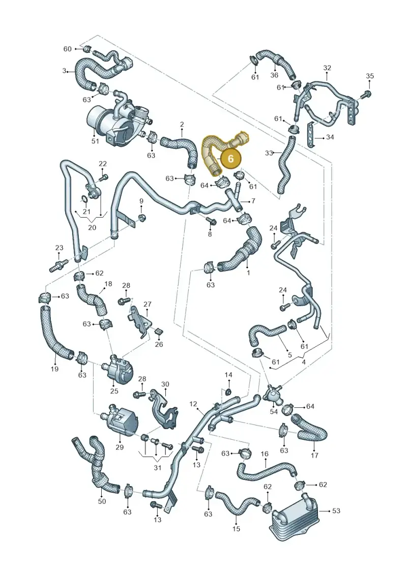 5QA122073 — Volkswagen Tiguan 2.0 4Motion (2017-2024) diagram 793121450, position 6