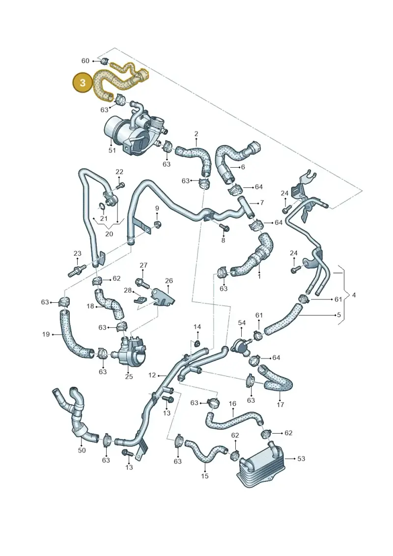 5QA122157K — Volkswagen Caddy Maxi Kombi (2020-2024) diagram 745121590, position 3