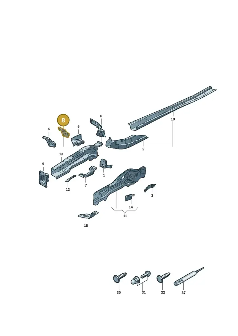 5QA805453 — Volkswagen Tiguan 2.0 (2023-) diagram 57x803000, position 8
