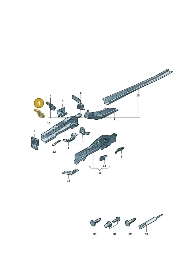5QA805454 — Volkswagen Tiguan 2.0 (2023-) diagram 57x803000, position 4