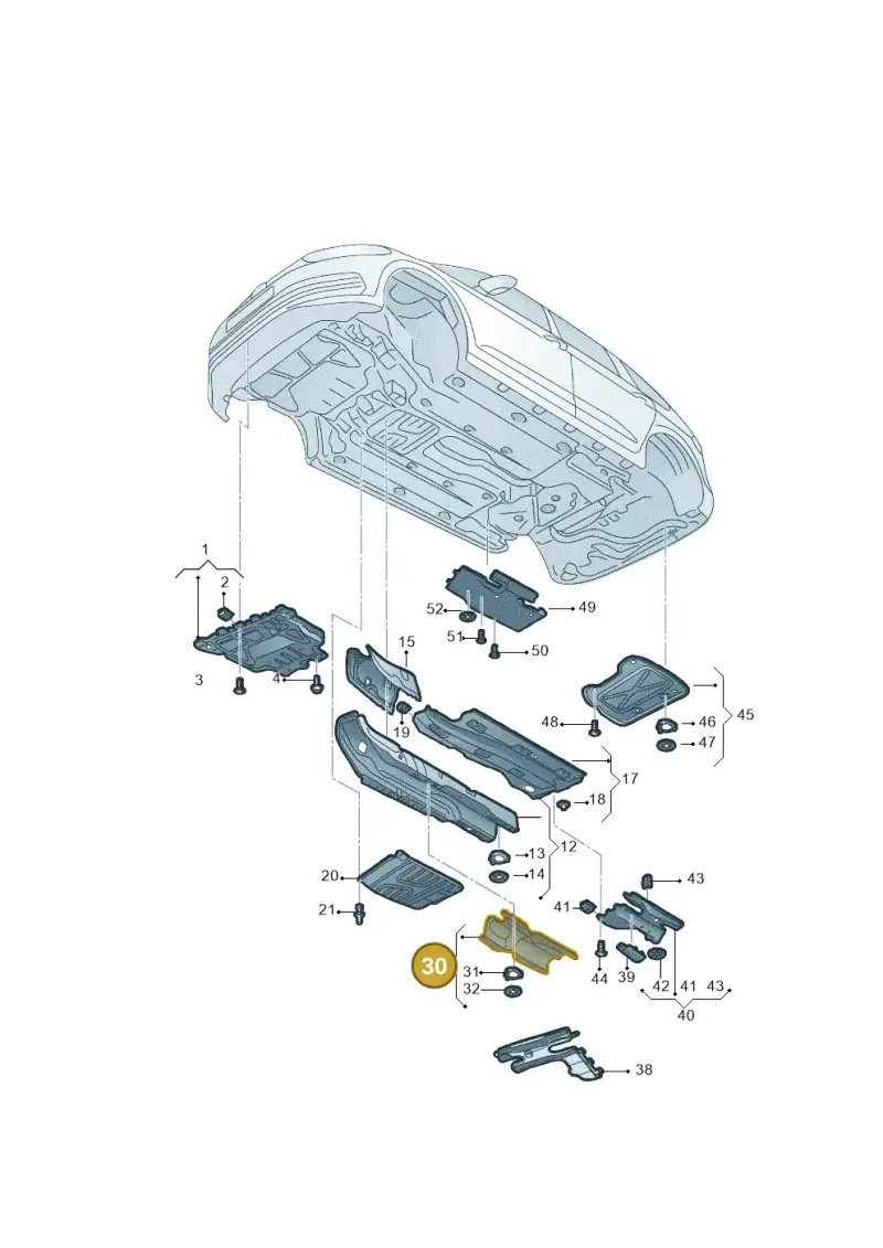 5QA825613E — Volkswagen Tiguan (2016-2023) diagram 808825000, position 30