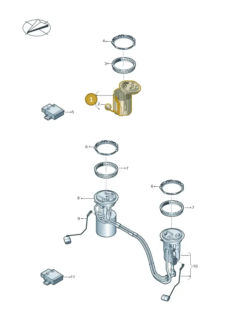 5QA919050C — Volkswagen Tiguan 2.0 4Motion (2017-2024) diagram 884919300, position 1