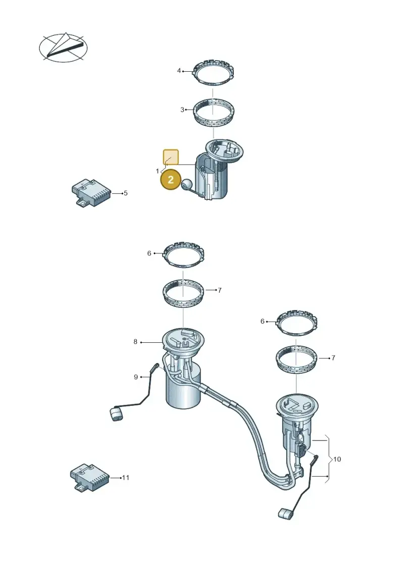 5QA919673A — Volkswagen Tiguan 2.0 4Motion (2017-2024) diagram 884919300, position 2