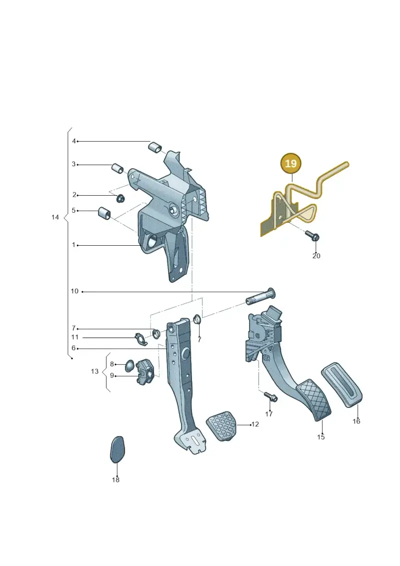 5QB723913 — Volkswagen Tiguan (2016-2023) diagram 852721600, position 19
