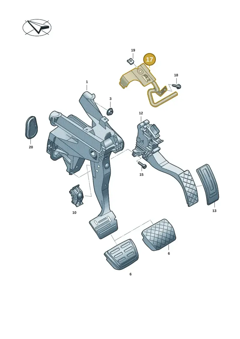 5QB723913C — Volkswagen Tiguan 2.0 (2023-) diagram 57x721500, position 17