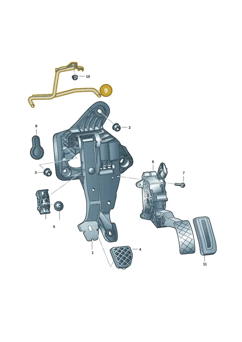 5QB723913C — Volkswagen Caddy Maxi Kombi (2020-2024) diagram 62x721600, position 9