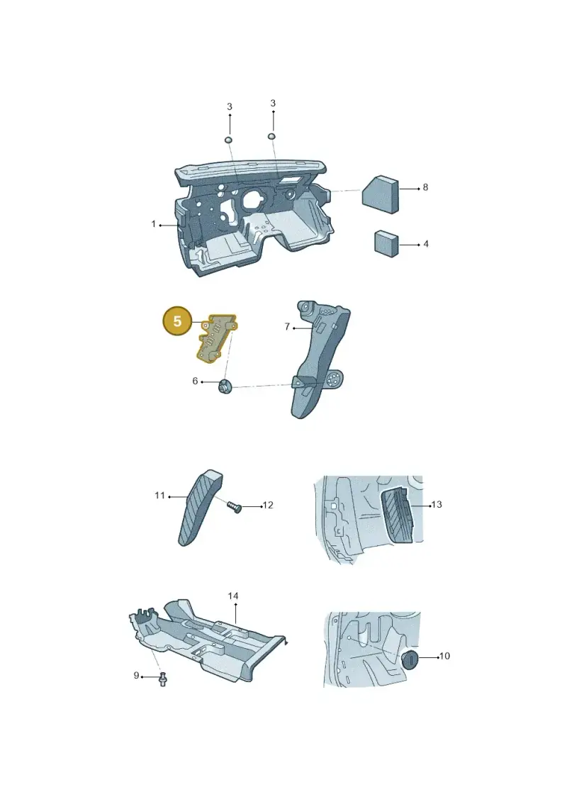 5QB864776 — Volkswagen Tharu (2020-2020) diagram 427863300, position 5