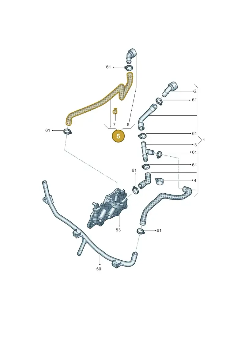 5QD122157D — Volkswagen T-Roc (2018-) diagram 744121200, position 5