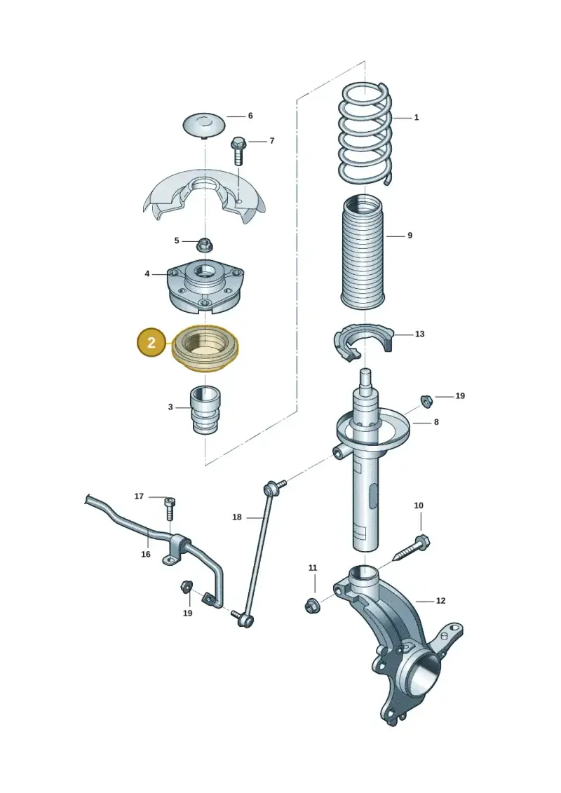 5QD412249A — Volkswagen ID.6 X (2021-) diagram 12d411000, position 2