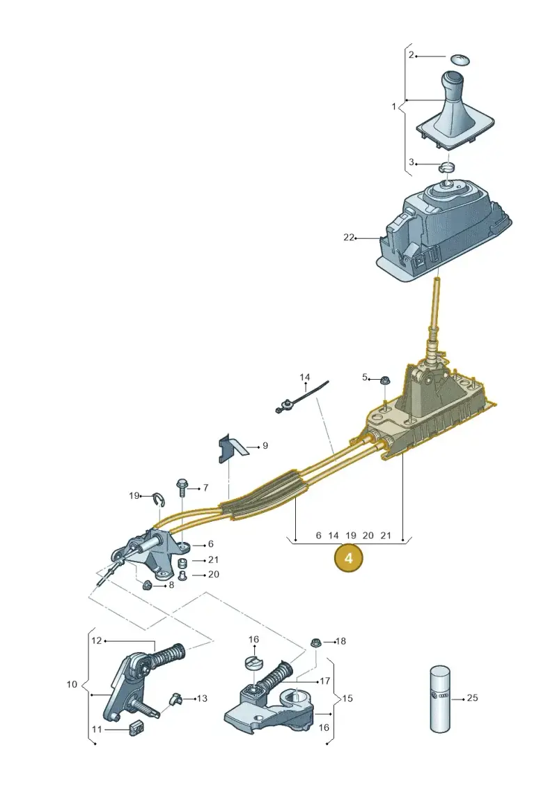 5QD711049M — Volkswagen Jetta 1.4 (2017-2024) diagram 781711300, position 4