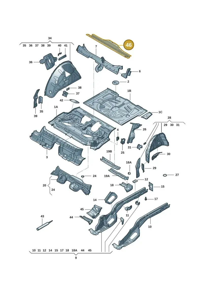 5QE803223 — Volkswagen Tharu (2020-2020) diagram 2be803200, position 46