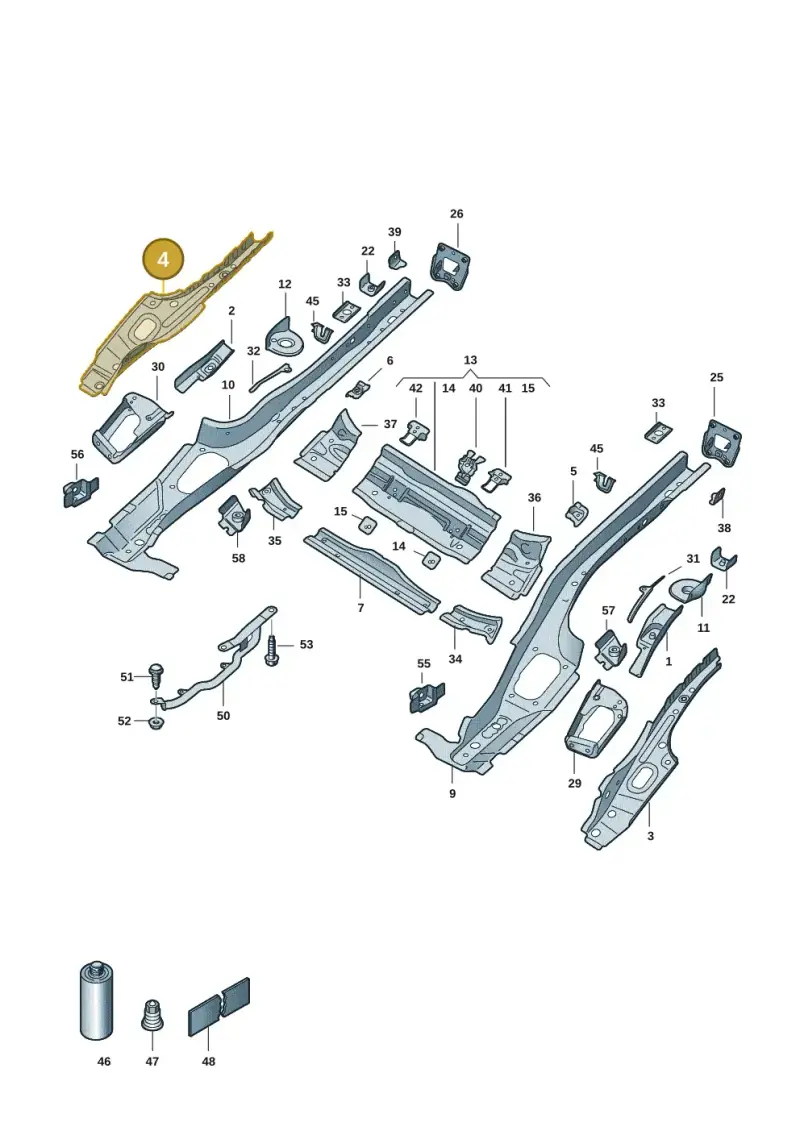 5QE803490 — Volkswagen Golf 2.0 BlueMotion (2019-2024) diagram 5h0803011, position 4