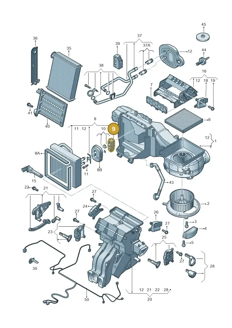 5QE820679 — Volkswagen Passat estate (2023-) diagram 827820200, position 9