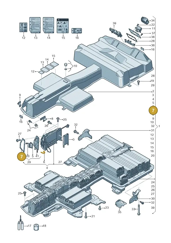 5QE905452 — Volkswagen E-Crafter 35 (2018-2024) diagram 774915500, position 7