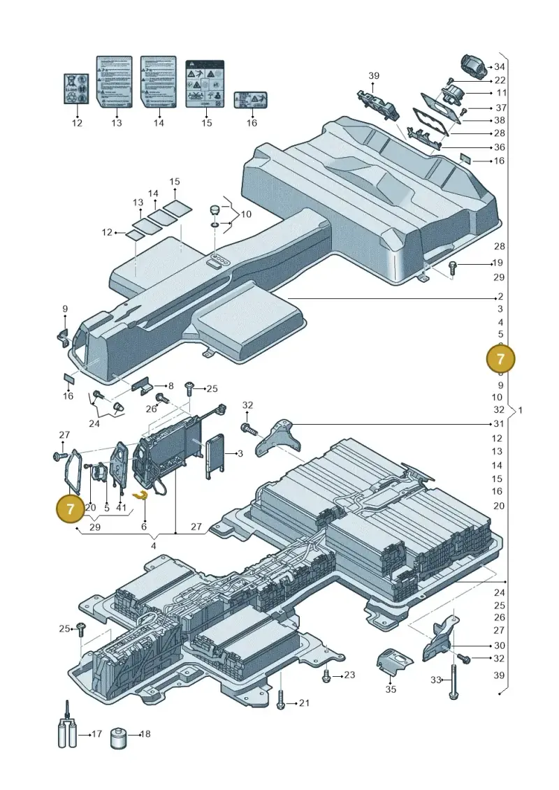 5QE905452 — Volkswagen E-Crafter 35 (2018-2024) diagram 774915500, position 7