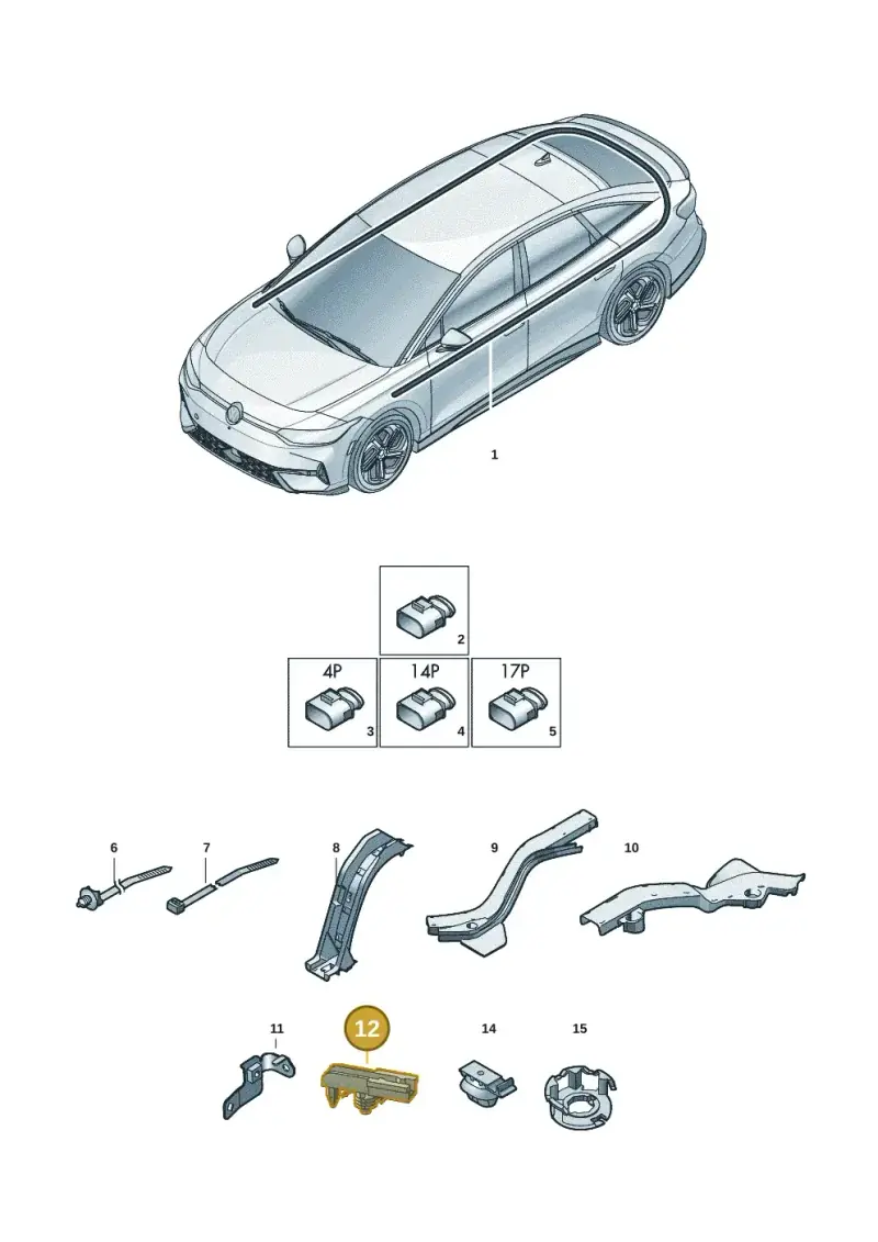 5QE937510 — Volkswagen ID.7 Limousine Pro (2023-) diagram 14b971900, position 12