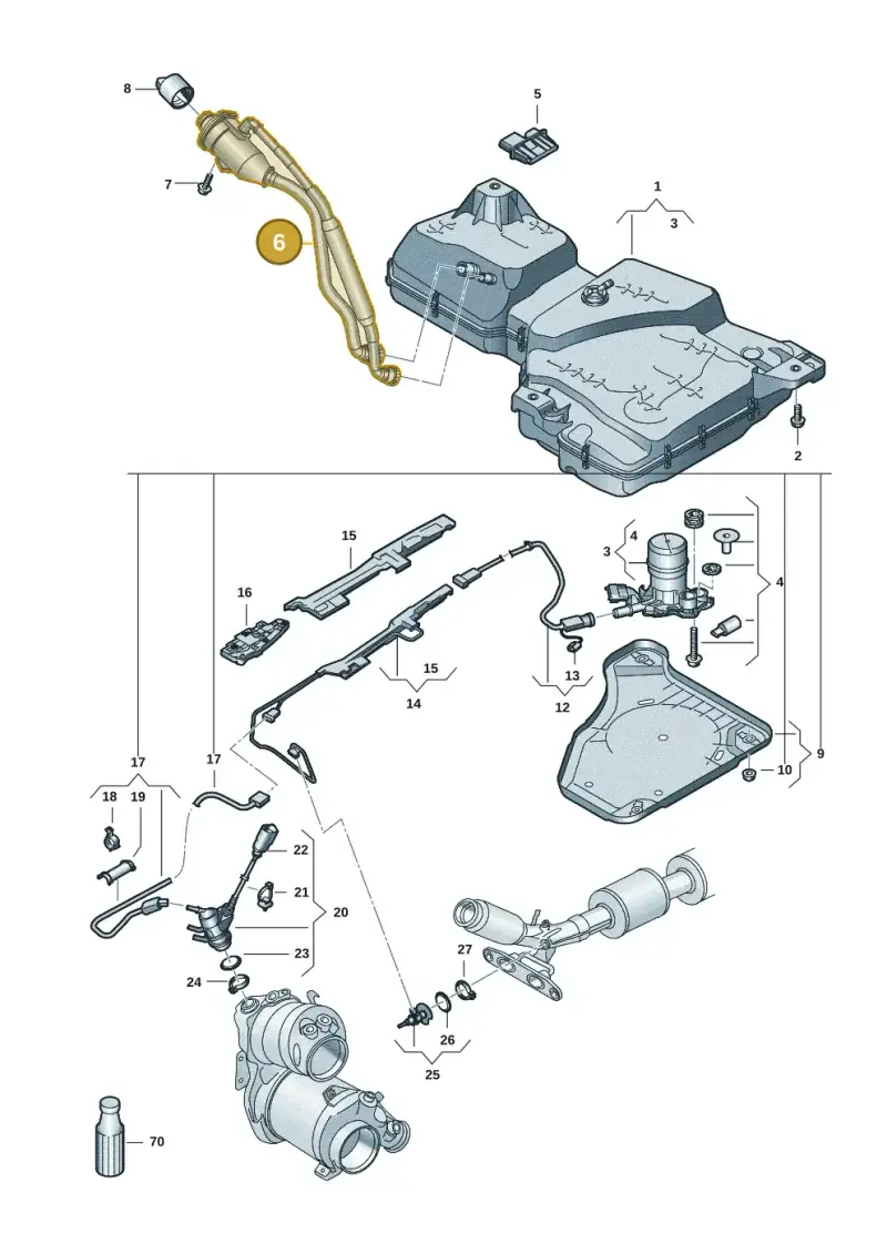 5QF131965D — Volkswagen Tiguan 2.0 (2023-) diagram 57x201600, position 6