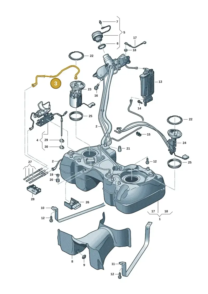 5QF201293H — Volkswagen Tiguan 2.0 (2023-) diagram 884201047, position 3