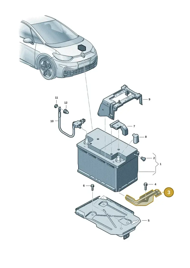 5QF803219B — Volkswagen ID.3 Pro (2019-2024) diagram 10a915000, position 3
