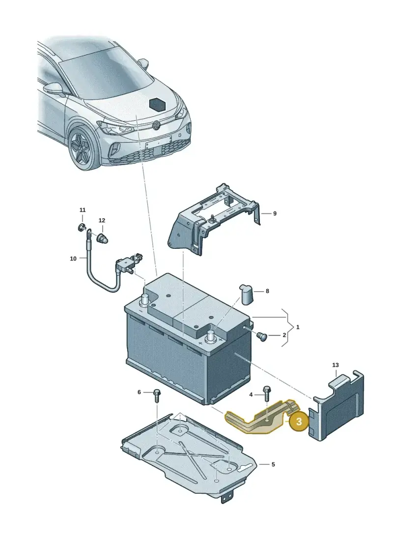 5QF803219B — Volkswagen ID.4 Pro (2020-2023) diagram 11a915000, position 3