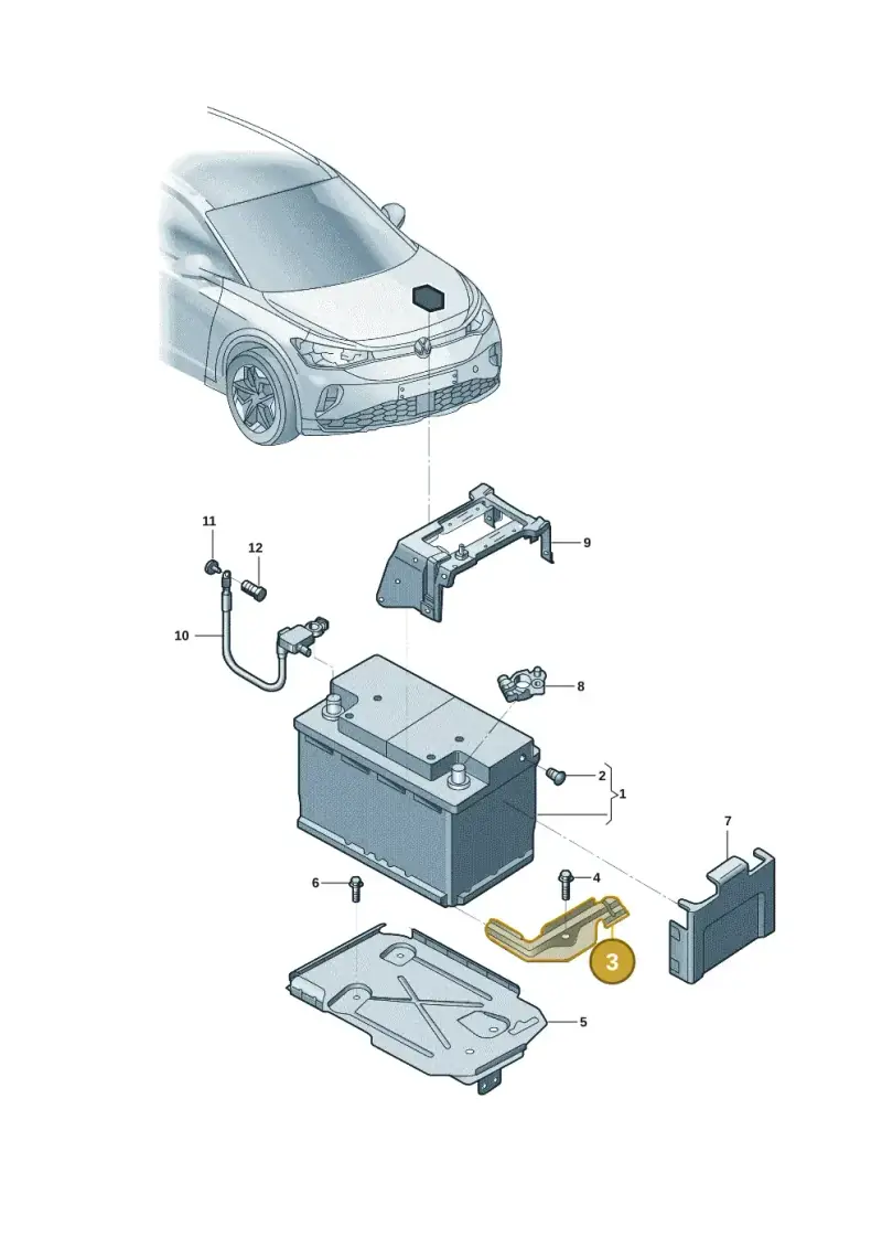 5QF803219B — Volkswagen ID.6 X (2021-) diagram 12d915000, position 3