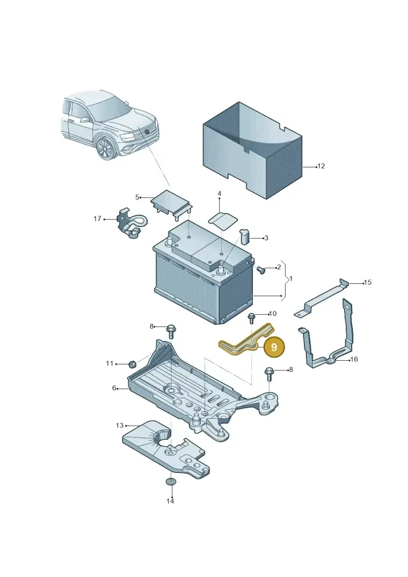 5QF803219B — Volkswagen Lavida XR (2023-) diagram 427915000, position 9