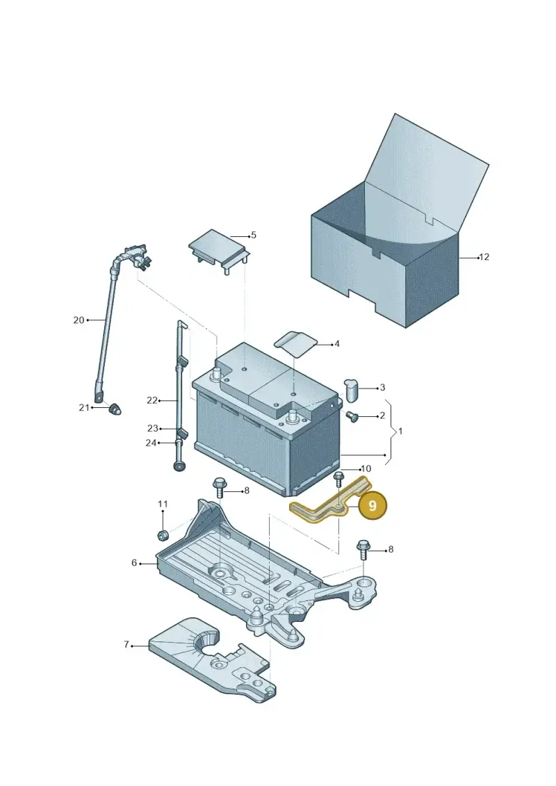 5QF803219B — Volkswagen Tiguan (2016-2023) diagram 808915000, position 9