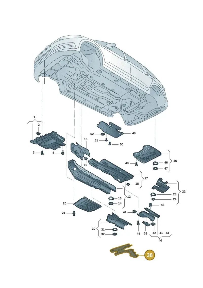 5QF825102 — Volkswagen Tiguan (2024-) diagram 57d825000, position 38