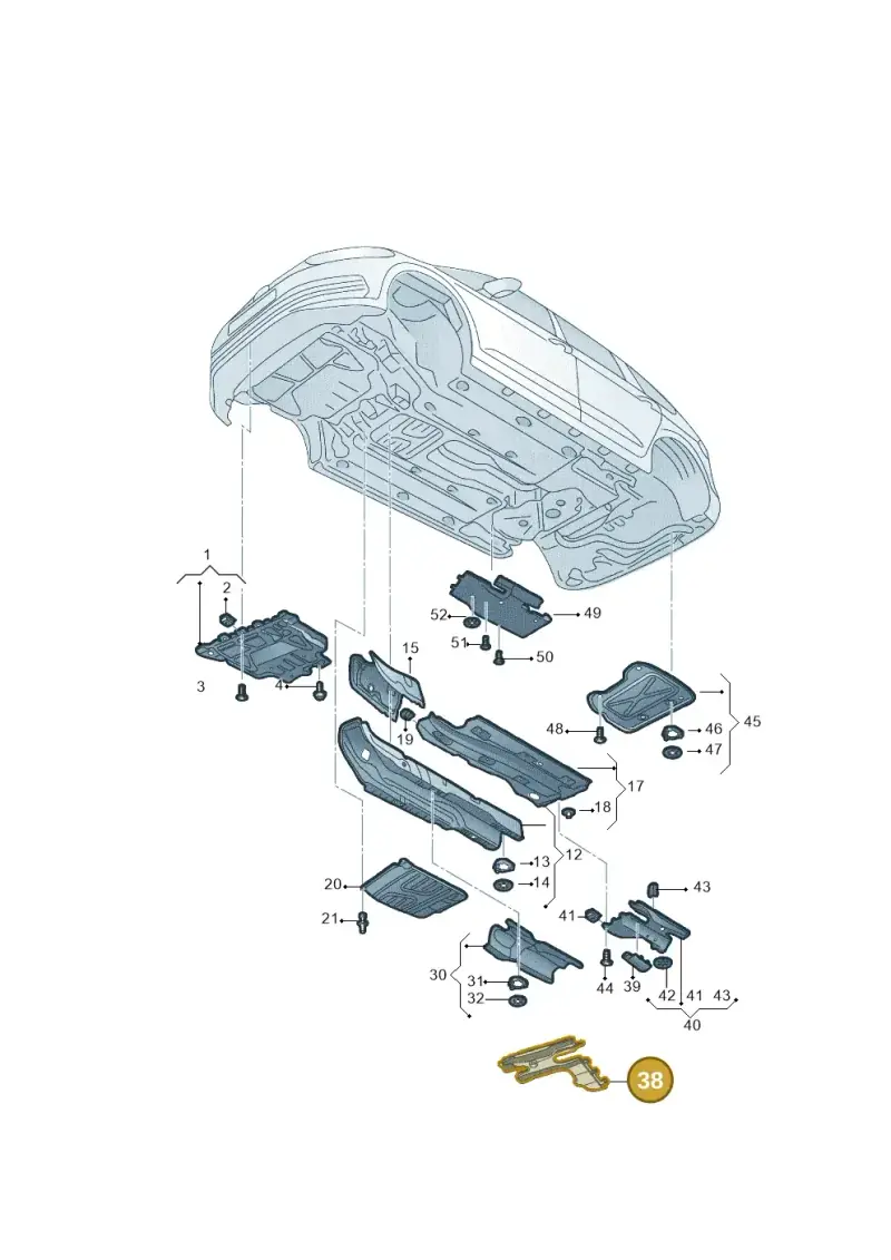 5QF825102 — Volkswagen Tiguan (2016-2023) diagram 808825000, position 38