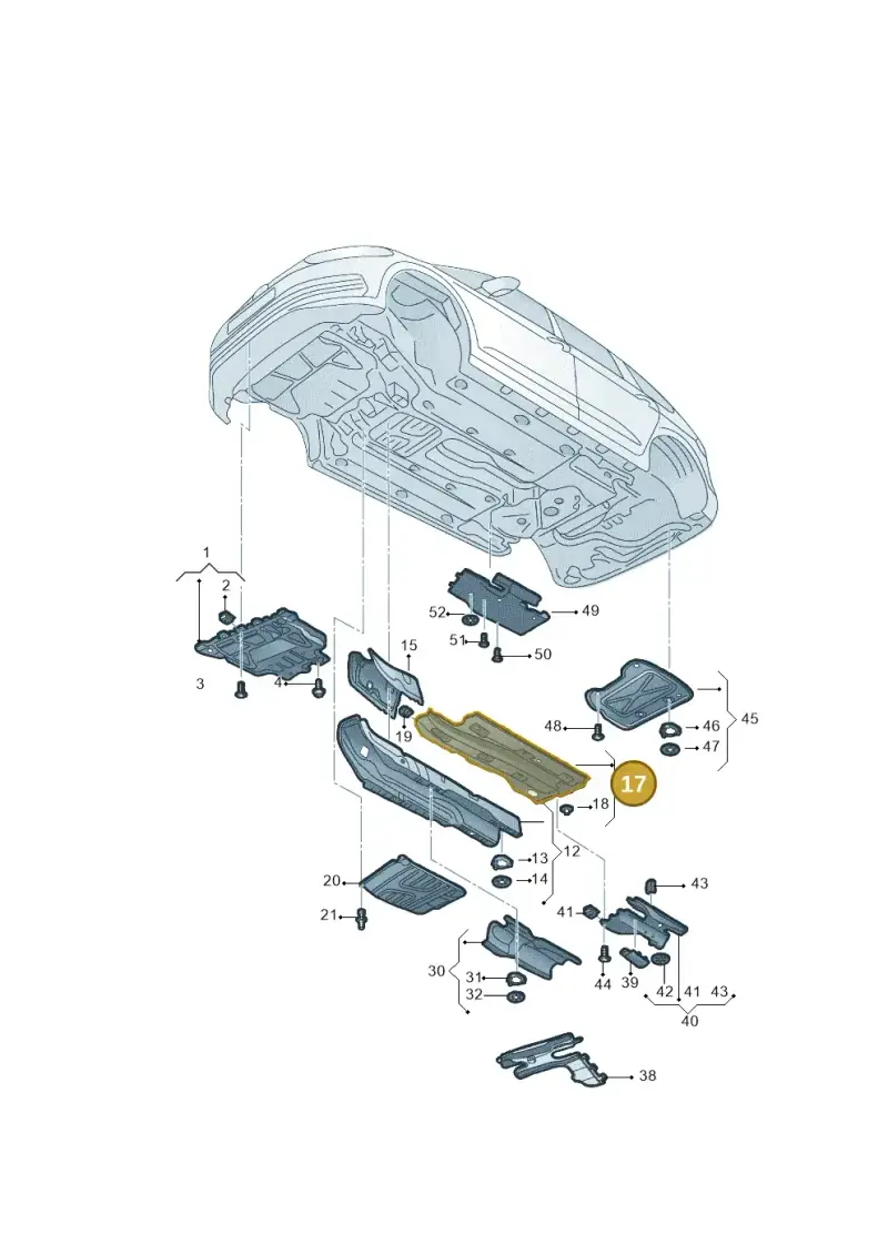 5QF825201C — Volkswagen Tiguan (2016-2023) diagram 808825000, position 17