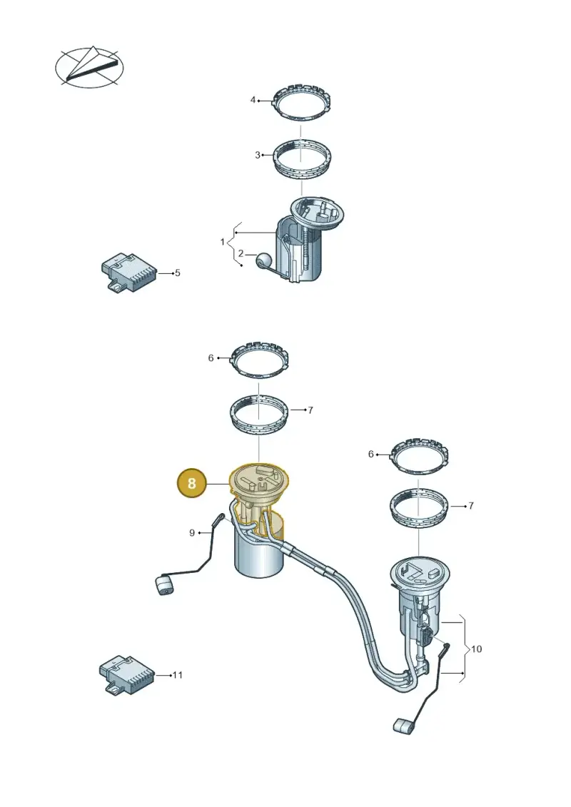 5QF919087H — Volkswagen Tiguan 2.0 4Motion (2017-2024) diagram 884919300, position 8