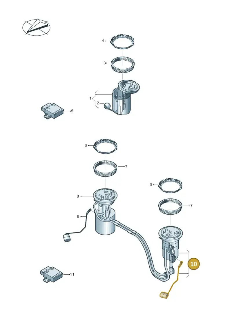 5QF919673AK — Volkswagen Tiguan 2.0 4Motion (2016-2024) diagram 884919300, position 10