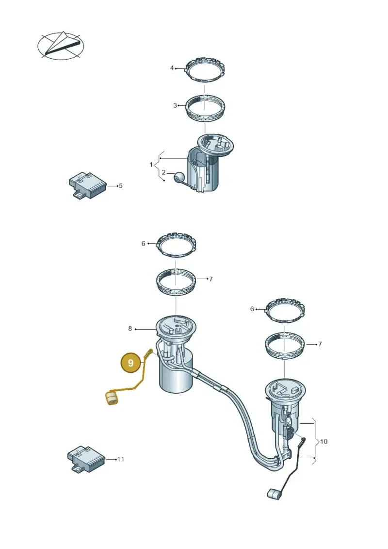 5QF919673D — Volkswagen Tiguan 2.0 4Motion (2017-2024) diagram 884919300, position 9
