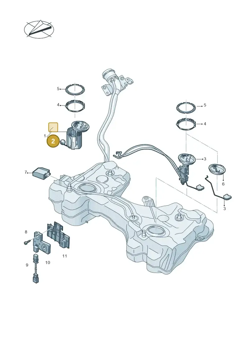 5QF919673F — Volkswagen Tiguan 2.0 4Motion (2017-2024) diagram 746919350, position 2