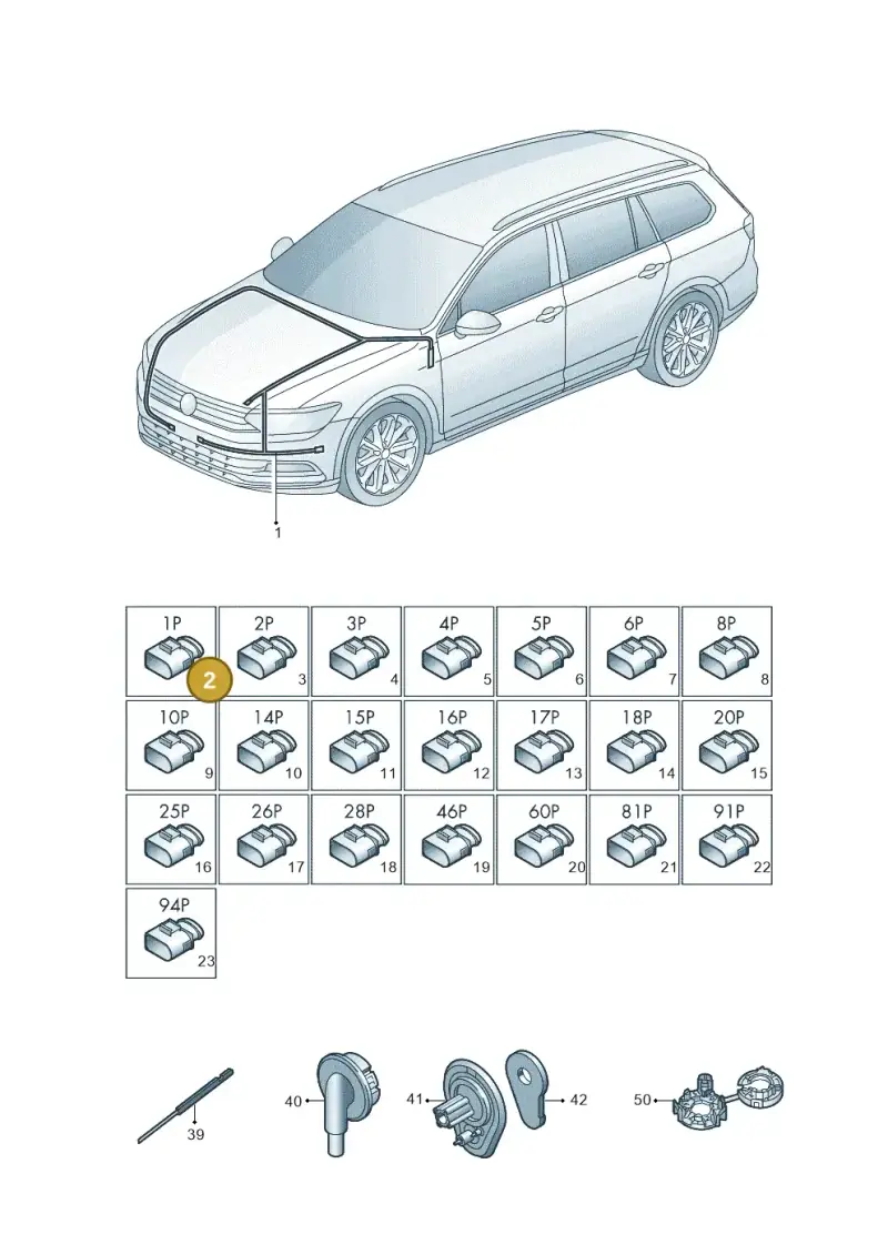 5QF972751 — Volkswagen Passat saloon (2014-2024) diagram 793971800, position 2