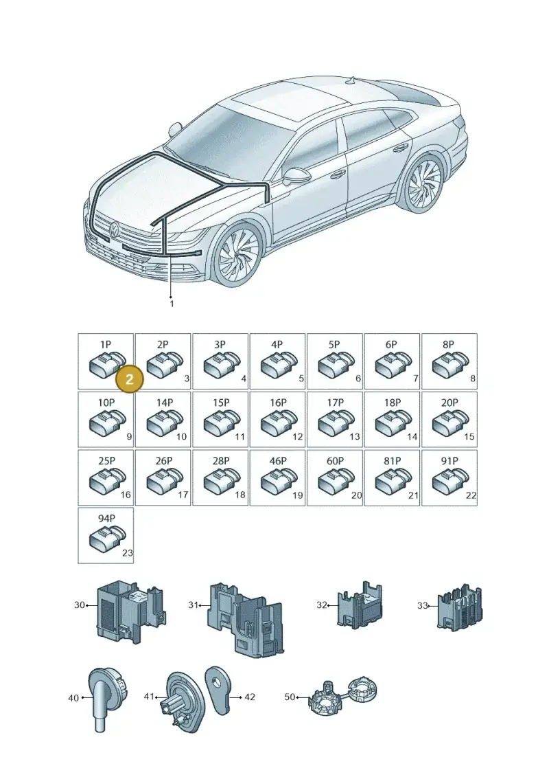 5QF972751 — Volkswagen Arteon (2017-2023) diagram 828971800, position 2