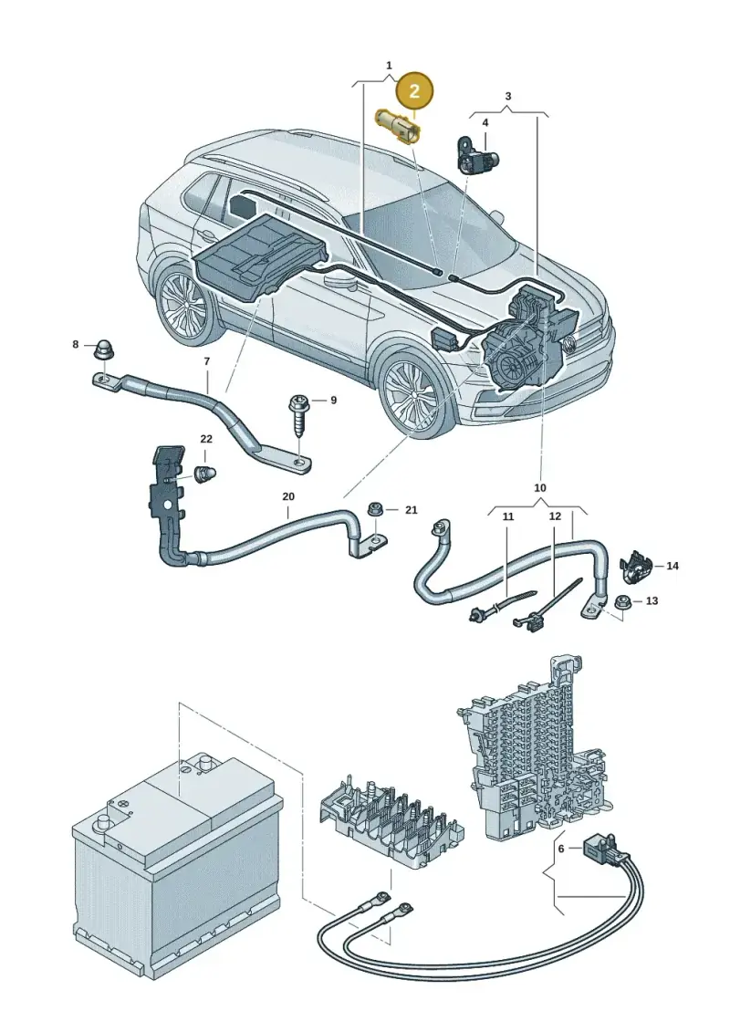5QF972751 — Volkswagen Tiguan 2.0 4Motion (2016-2024) diagram 884971005, position 2