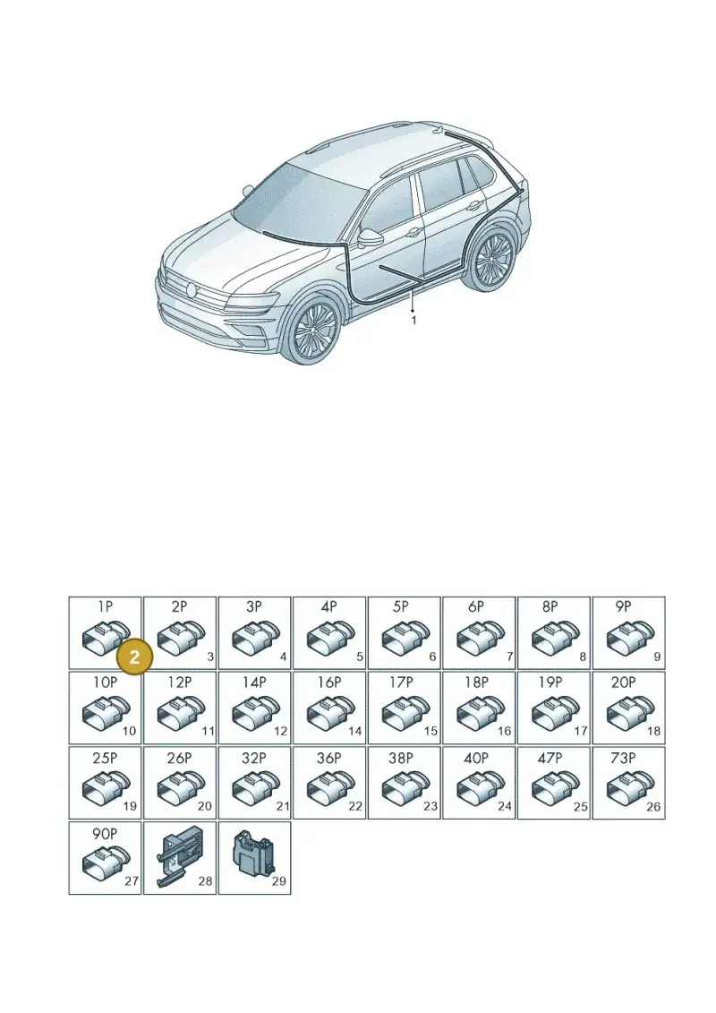 5QF972751 — Volkswagen Tayron (2018-) diagram 884971082, position 2