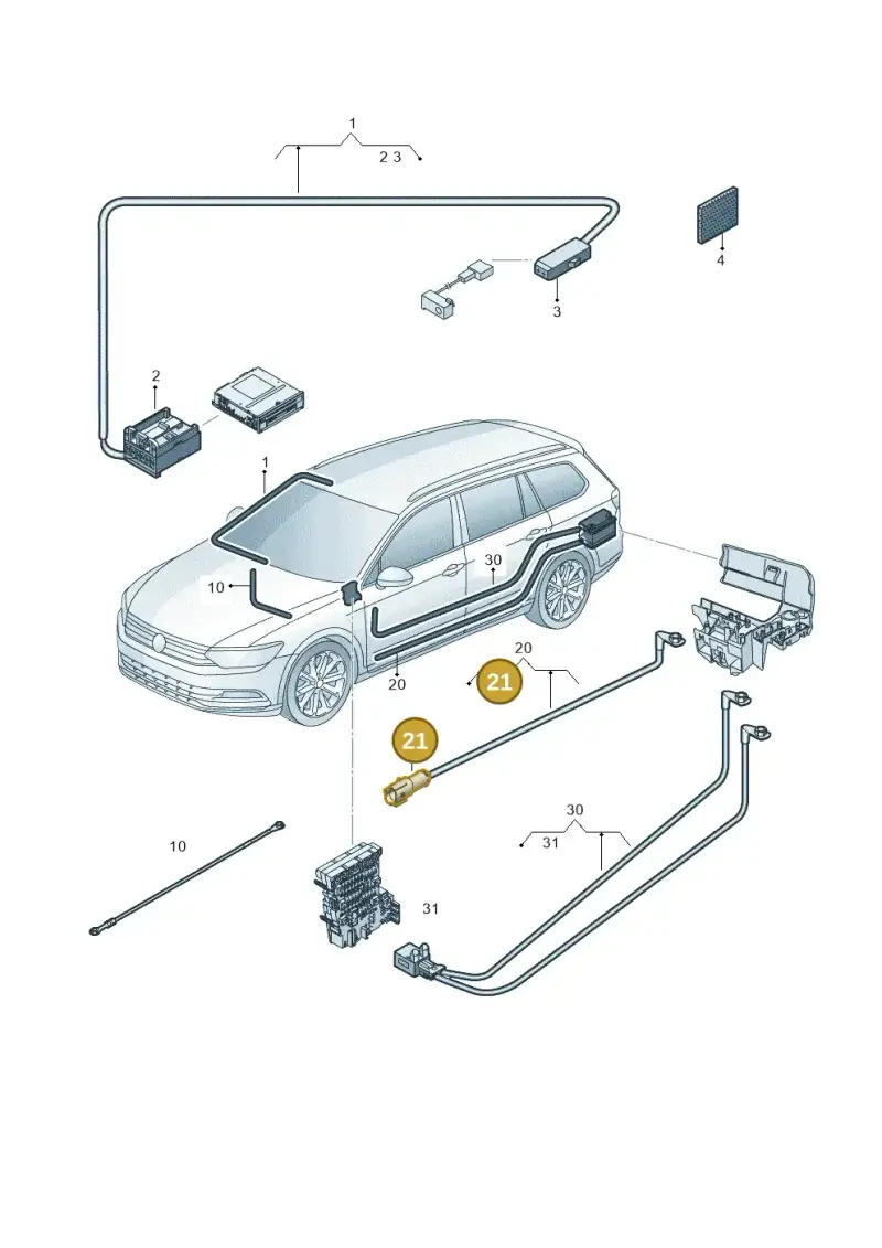 5QF972761 — Volkswagen Passat saloon (2014-2024) diagram 793971930, position 21