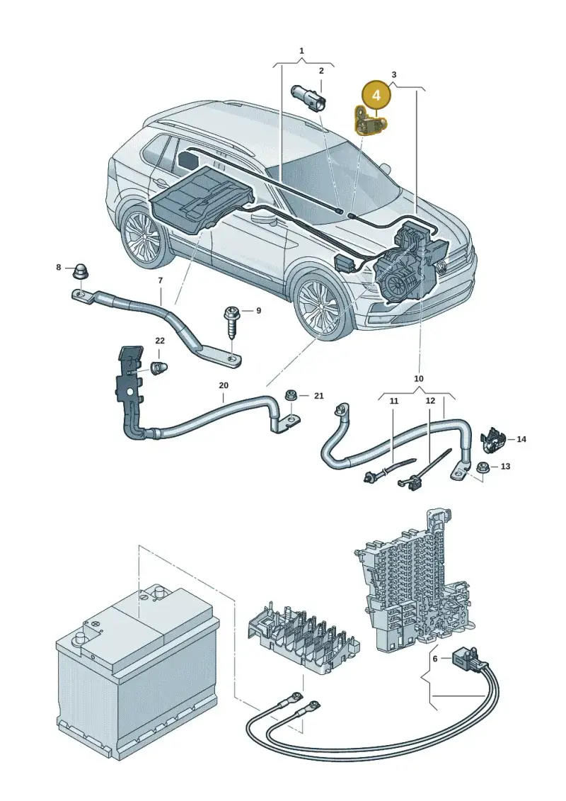 5QF972761 — Volkswagen Tiguan 2.0 4Motion (2016-2024) diagram 884971005, position 4