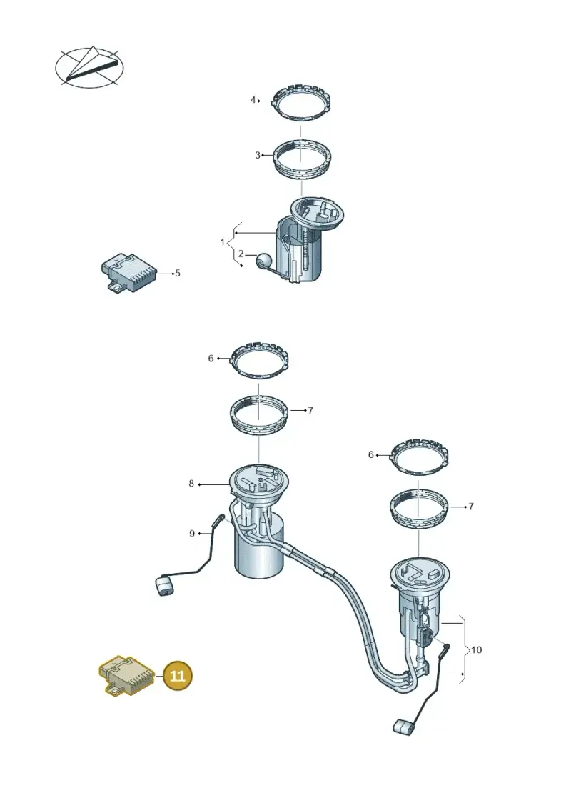 5QJ906093A — Volkswagen Tiguan 2.0 4Motion (2016-2024) diagram 884919300, position 11