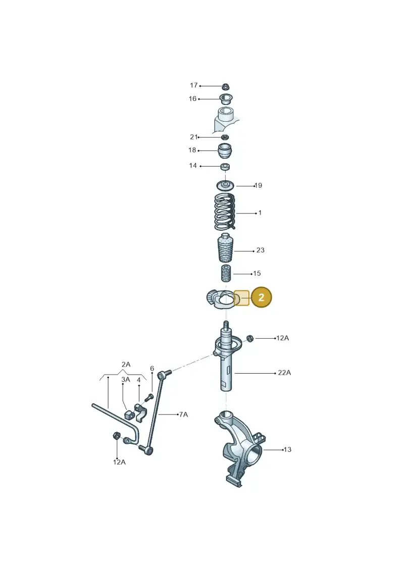 5QM412545 — Volkswagen GOLF             "ZA." (2005-2007) diagram 602411000, position 2