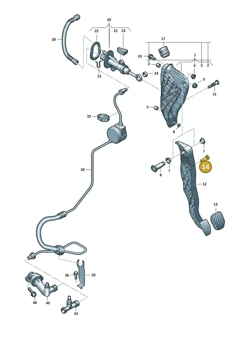5QM721152 — Volkswagen Transport. multivan (2019-2024) diagram 7em721250, position 14