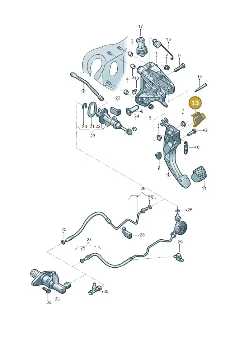 5QM721239 — Volkswagen POLO HATCH         "ZA"06> (2005-) diagram 496721250, position 13