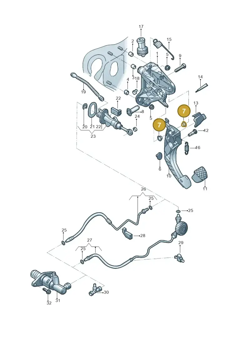 5QM721359A — Volkswagen Jetta 1.4 (2017-2024) diagram 496721250, position 7