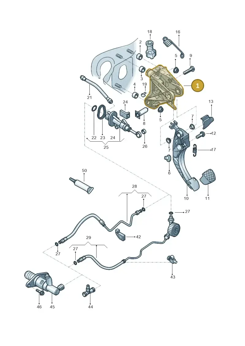 5QM721373A — Volkswagen Golf 1.6 (2015-2019) diagram 867721025, position 1