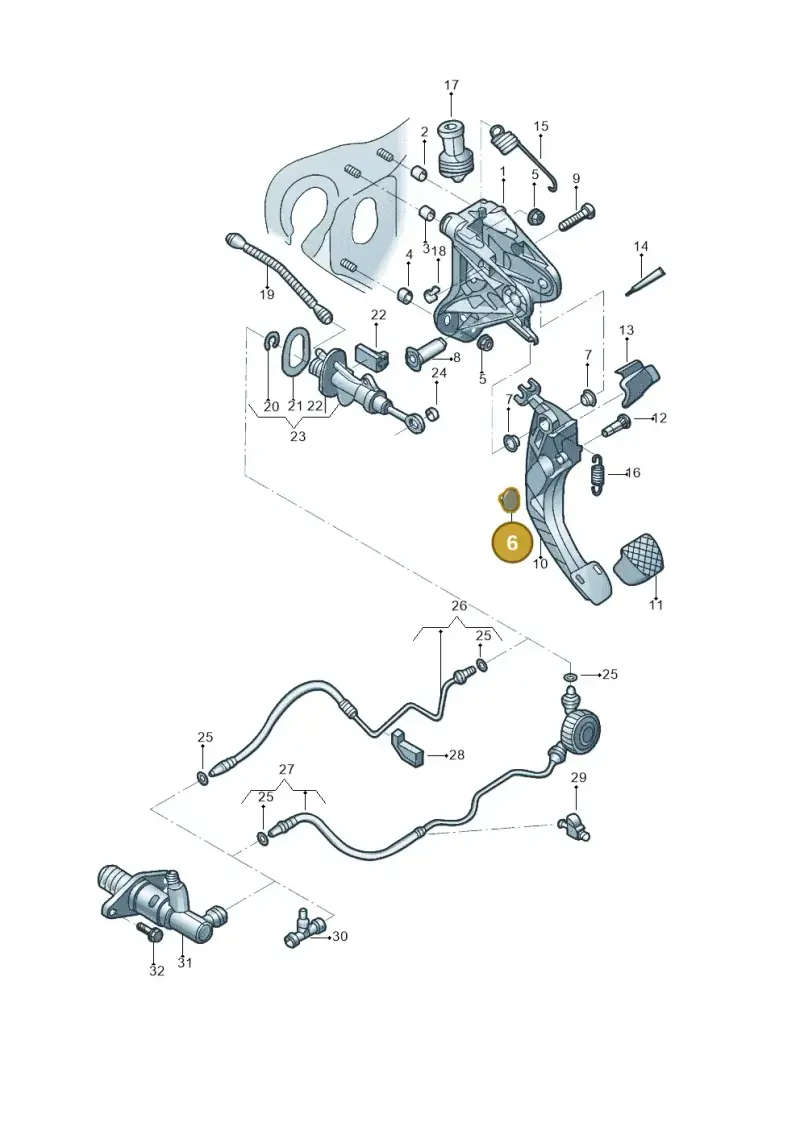 5QM721381 — Volkswagen Jetta 1.4 (2017-2024) diagram 496721250, position 6